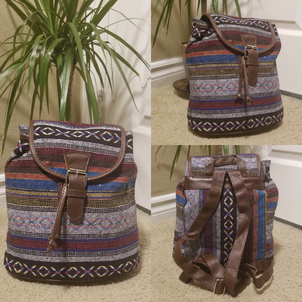 Small fabric backpack